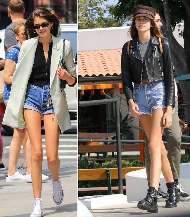 Tendances des shorts - looks avec du denim