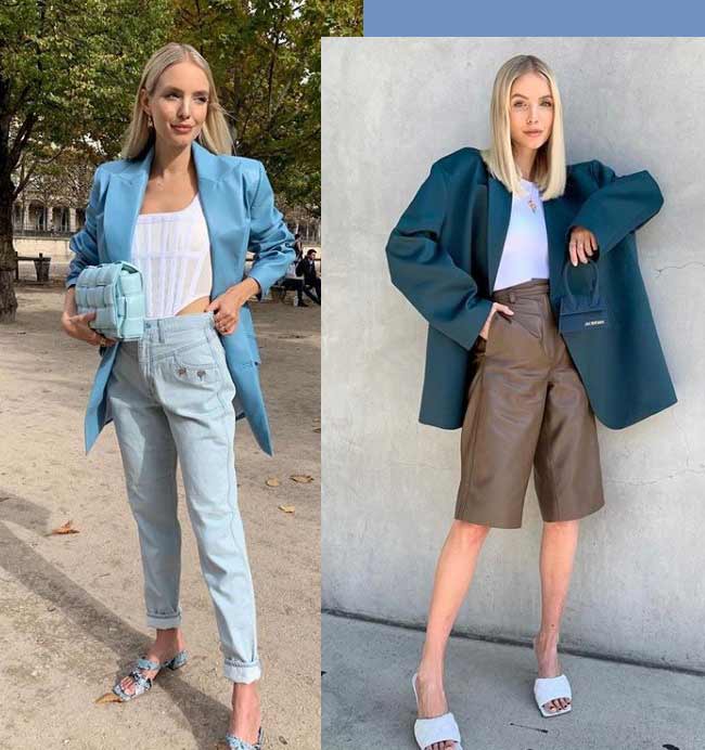 Tendance 2020 pour les vêtements avec un accent sur les épaules