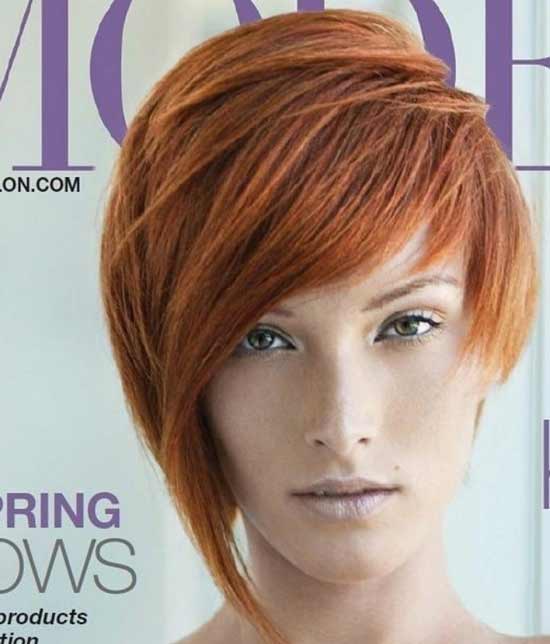 Asymétrie avec frange