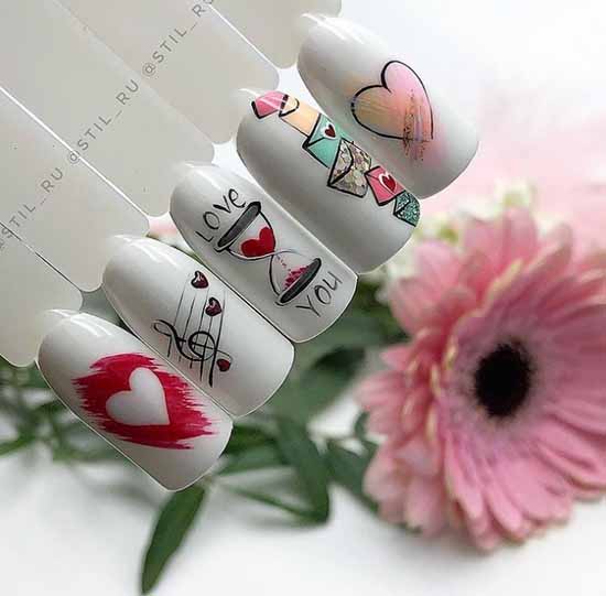 Ongles de coeur