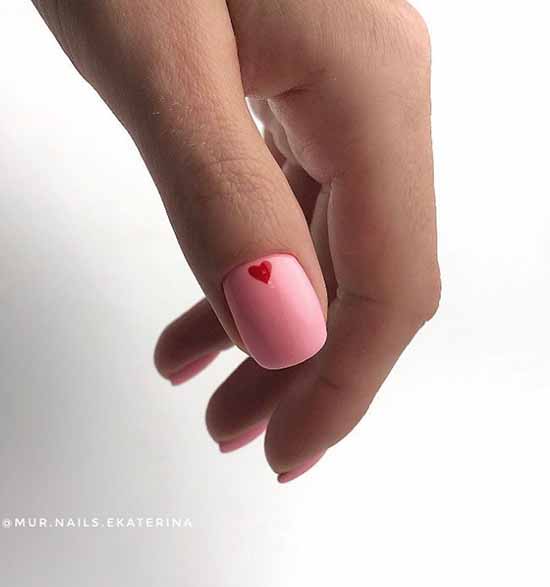 Manucure coeur vert