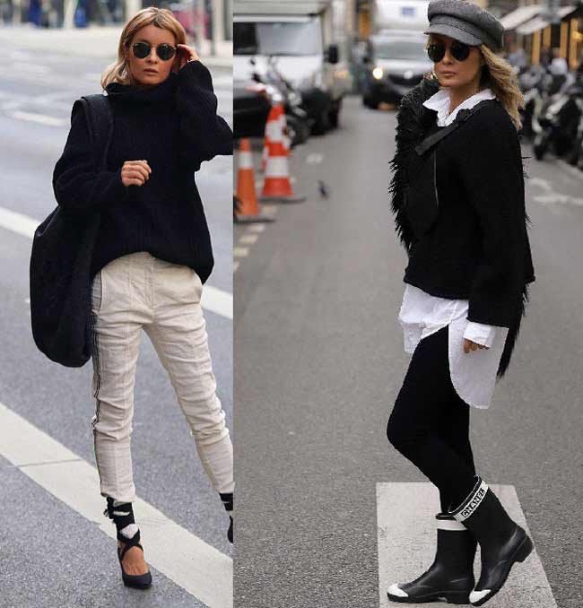 Pull à manches contrastantes sur une grande fille