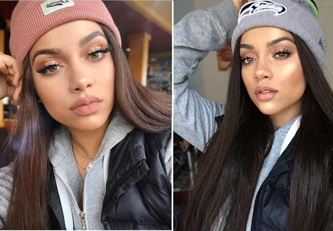 Chapeaux à la mode avec un manteau de fourrure