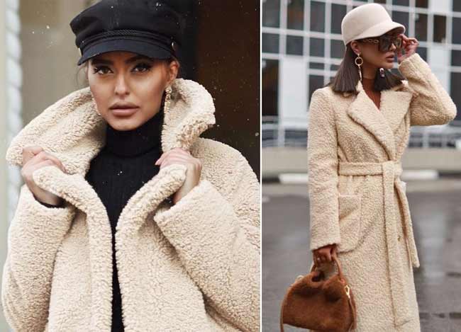 Les casquettes sont portées avec un manteau de fourrure