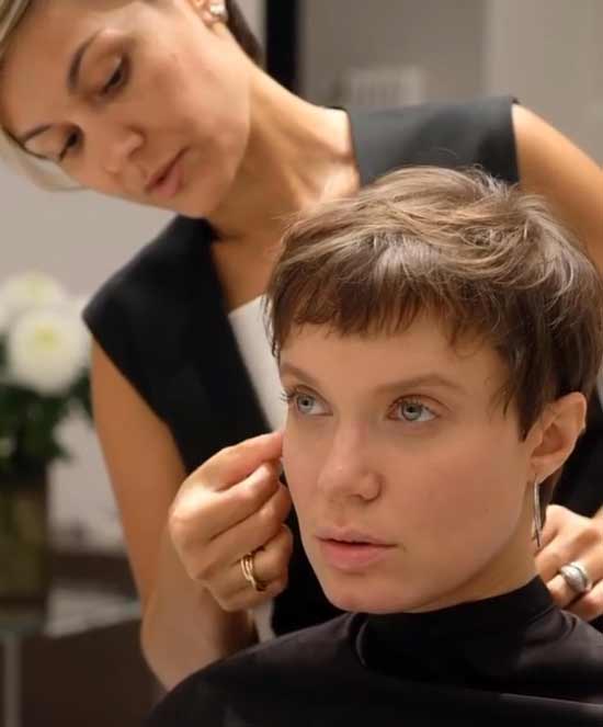 Coupe de cheveux ultra courte de lutin