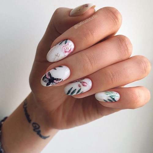 Manucure papillon 2021: nouvelles photos de design