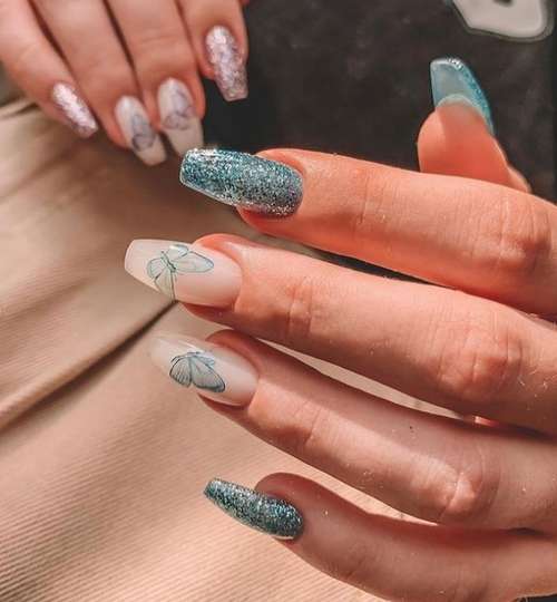 Manucure papillon 2021: nouvelles photos de design