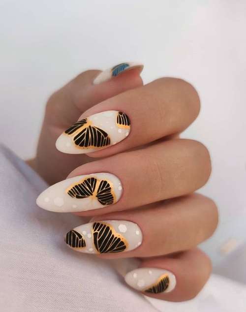 Manucure papillon 2021: nouvelles photos de design