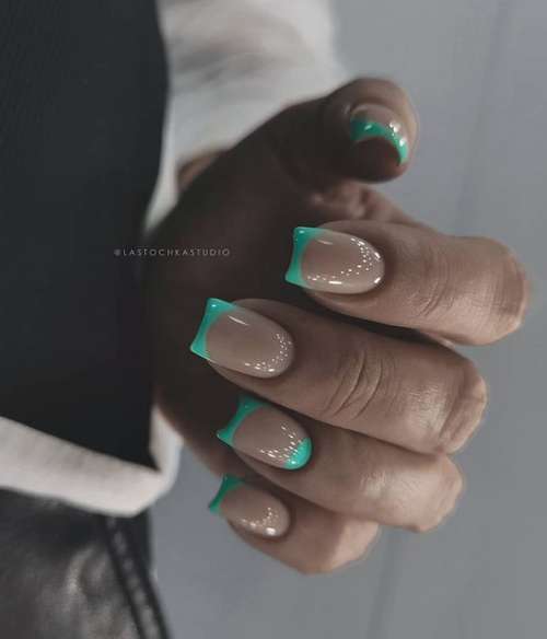 Veste verte de forme carrée