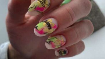 Photo de conception d'ongle d'été