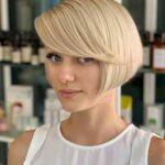 Bob kare avec une frange