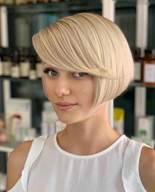 Bob kare avec une frange