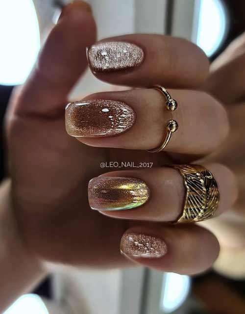 Conception d'ongles oeil de chat