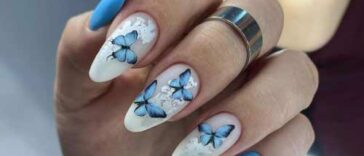 Manucure papillon - nouvelle photo de design