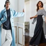 Pantalon à jambe large à la mode