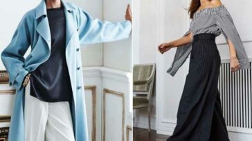 Pantalon à jambe large à la mode