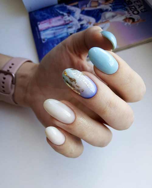 Dégradé de lait avec du papier d'aluminium