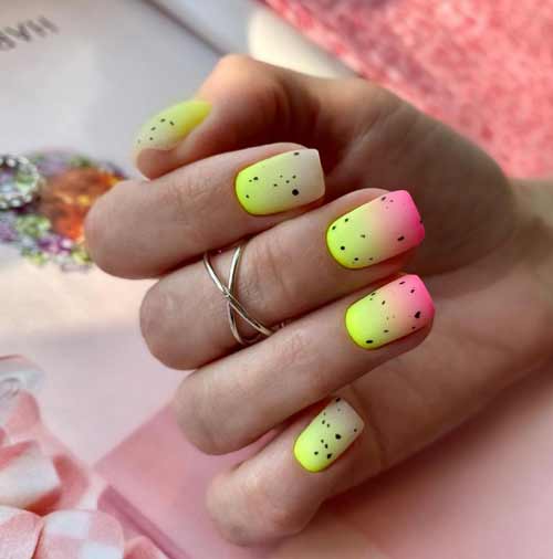 Dégradé laiteux avec dessus mat