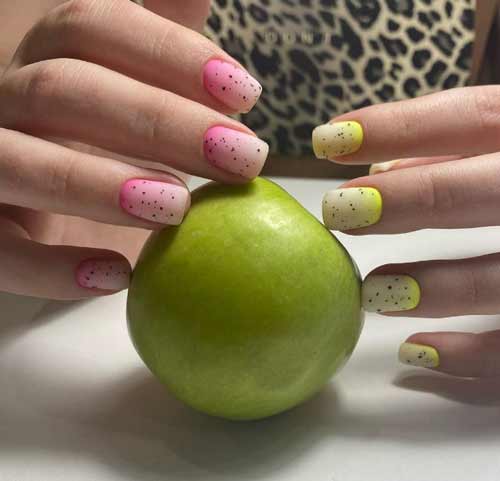 Conception de gradient de lait différentes mains