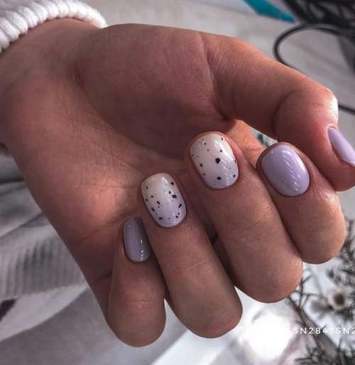 Dégradé laiteux avec technique d'éclaboussure de peinture