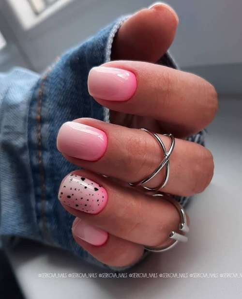 Dégradé laiteux sur les ongles: manucure tendance 2021, photo