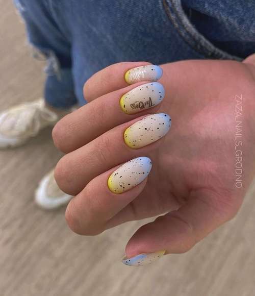 Dégradé laiteux sur les ongles: manucure tendance 2021, photo