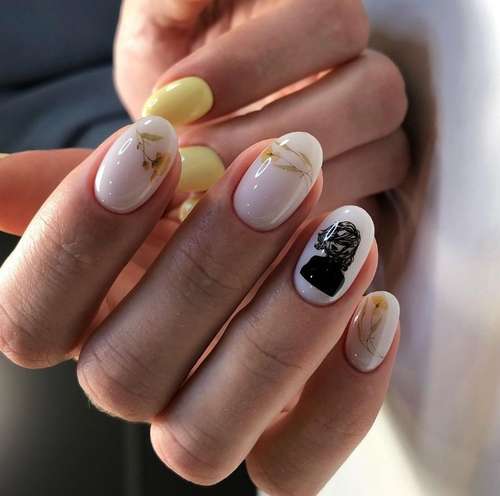 Manucure au lait pour ongles courts 2021: photo, création de mode