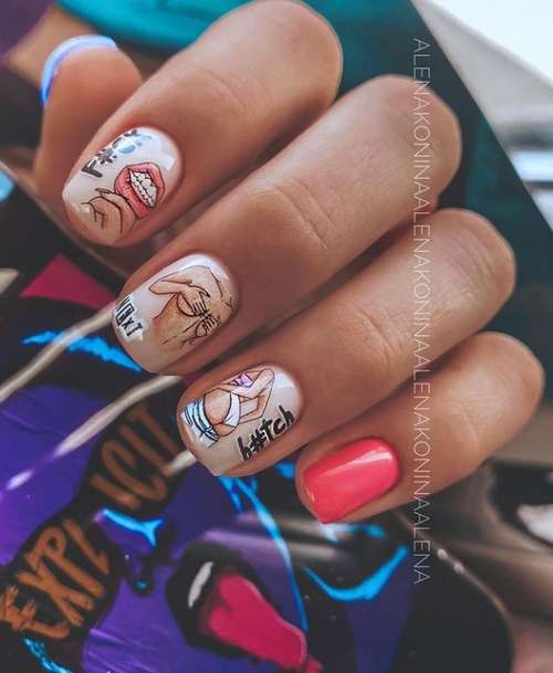 Manucure au lait pour ongles courts 2021: photo, création de mode