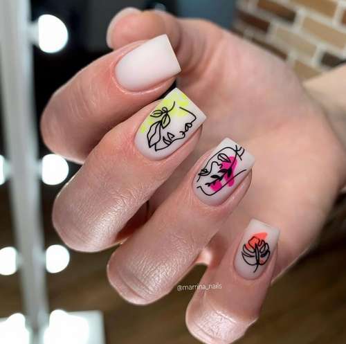 Manucure au lait pour ongles courts 2021: photo, création de mode