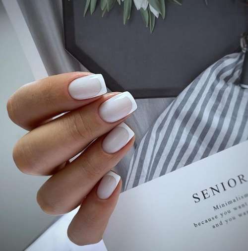 Manucure au lait pour ongles courts 2021: photo, création de mode