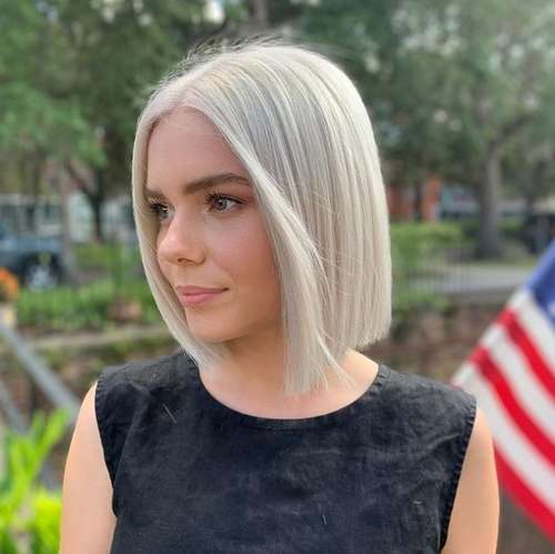 Carré clair pour les filles