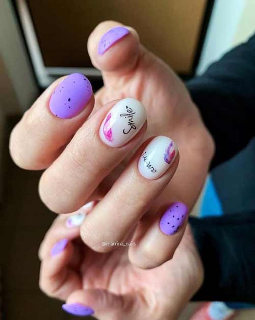 Design printanier avec des flocons noirs