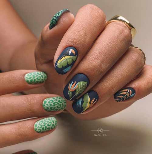 Photo nouveaux articles ongles vert foncé