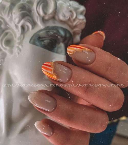 Français rouge orangé