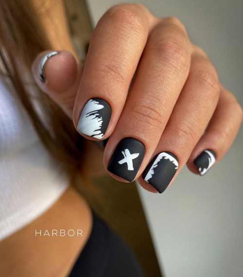 Photo de manucure noire