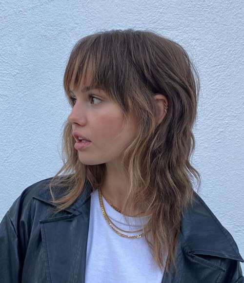 Coupe de cheveux de mulet bouclé