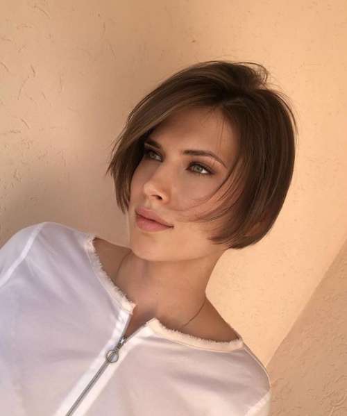 Bob court cheveux fins