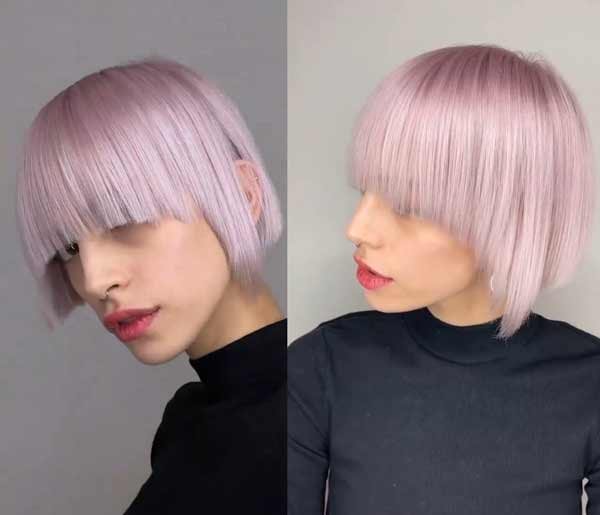 Coupe de cheveux bob pour cheveux fins