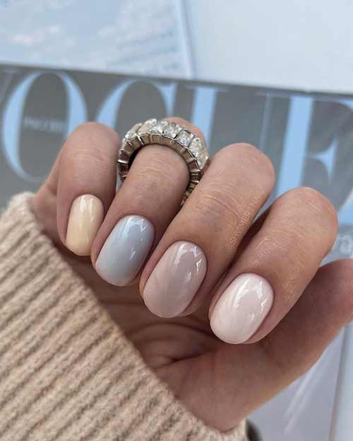 Manucure beige exquise