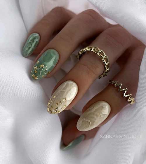 Manucure en marbre exquise