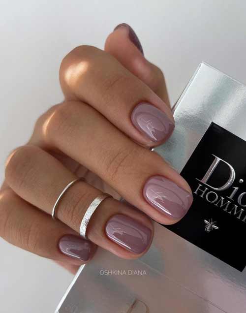 Manucure nue de mariage