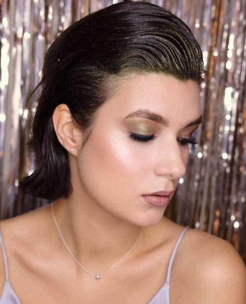 coiffure courte pour le nouvel an