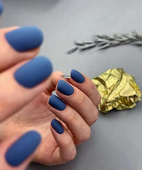 Manucure monophonique élégante