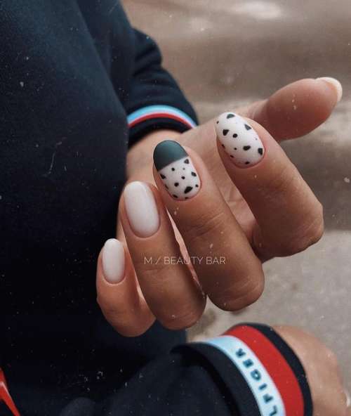 Manucure élégante au lait