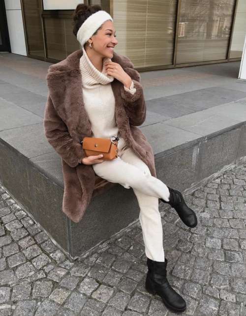 Manteau de fourrure éco-fourrure 2022: tendances, couleurs, modèles de mode, photos