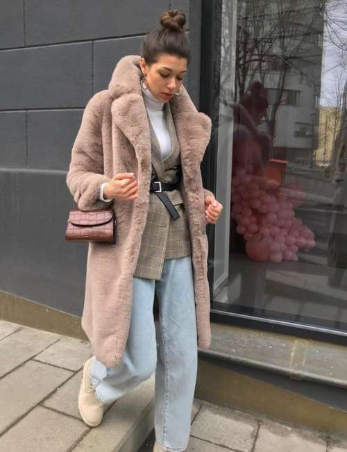 Manteau de fourrure éco-fourrure 2022: tendances, couleurs, modèles de mode, photos