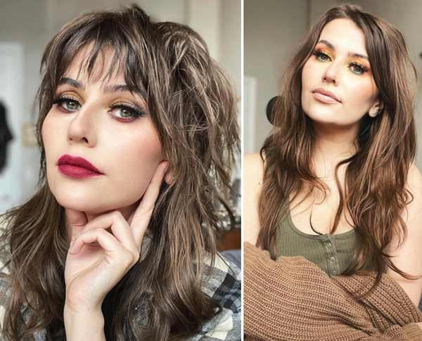 Coupe de cheveux femme mulet cheveux longs