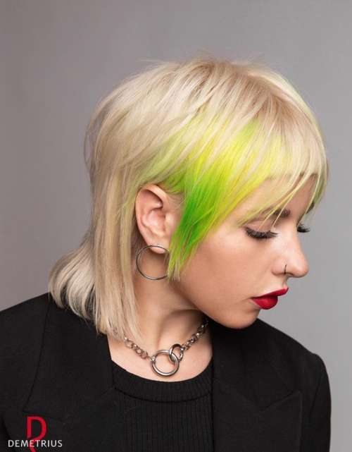 Coloration claire partielle des mulets