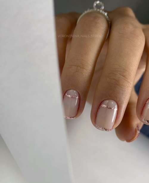 Ongles ovales brillants