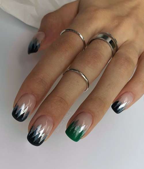 Manucure brillante pour les ongles courts: design 2022, photo